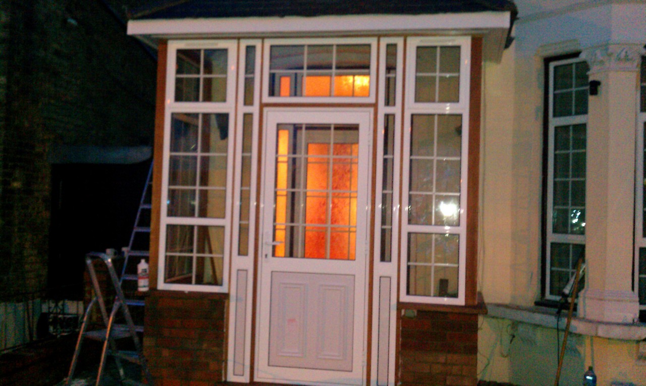 uPVC porch with Georgian bar glazing installed in West Brompton